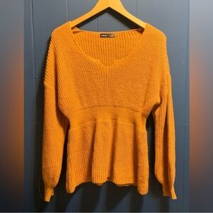 💚10 for $10💚 Bundle and save V-Neck Orange Sweater